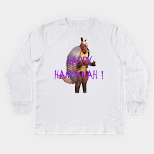 Happy Hanoukkah ! Kids Long Sleeve T-Shirt